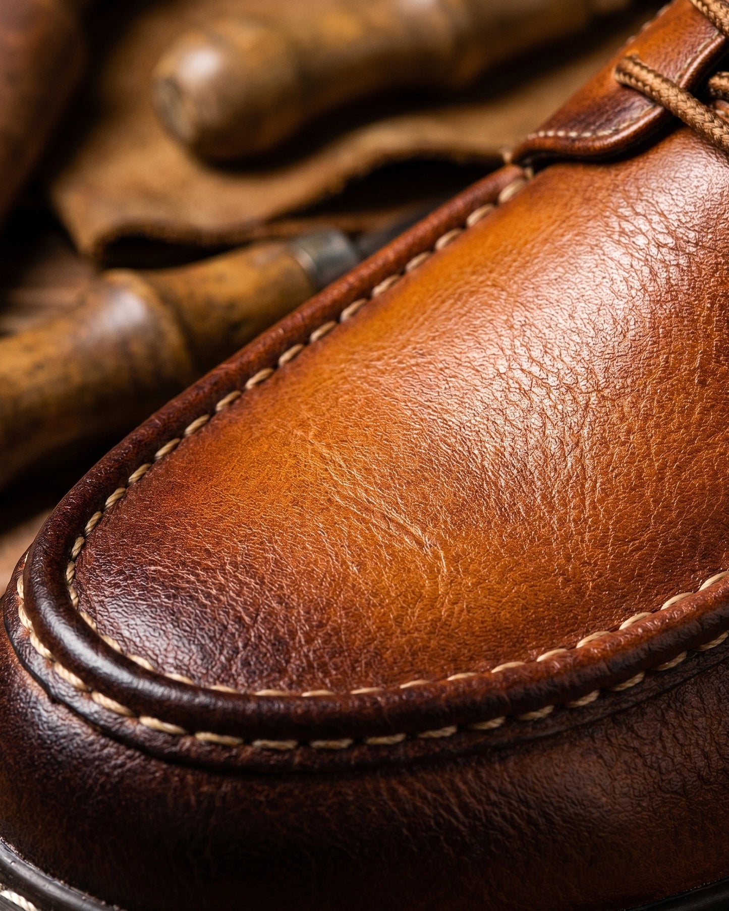 Leonel Leather Moc-Toe Oxford